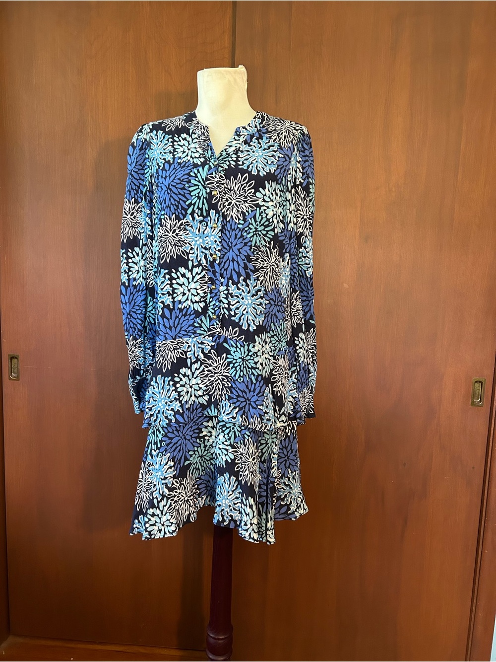 STS Sail to Sable Blue Print Dress